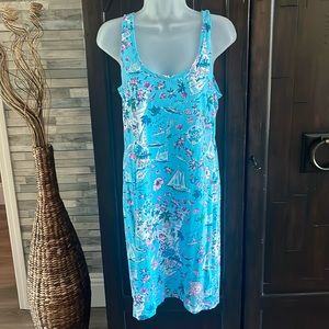 Lilly Pulitzer Newberri Amalfi Roadtrip Florida tank dress- Med